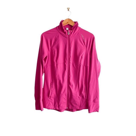 Under Armour Womens Activewear Jacket Semi-Fitted All Season Gear Hot Pink M - Picture 1 of 6